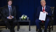 Trump enquadra post elogioso a Milei e presenteia presidente argentino