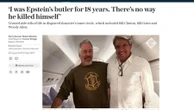 Mordomo brasileiro não acredita em suicídio de Epstein e teme por sua vida