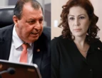 Carla Zambelli ofende Omar Aziz, que rebate com música "Espanhola"