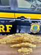 PRF apreende 104 kg de ouro avaliado em mais de R$ 60 milhões