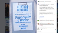Prefeitura lança 'atestado de banho' para cidade encarar frio extremo em SC