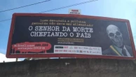 Visita de Bolsonaro ao ES terá protesto em outdoors: 'Cemitérios lotados'