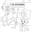 Desenhos para colorir: 7 de setembro - Independência do Brasil