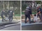 Homem negro é espancado por 4 guardas civis em São Paulo