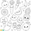 Desenhos para colorir: Frutas e legumes