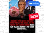Bill Gates não financiou projeto de carrapato que causa alergia a carne