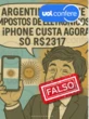 Argentina reduziu imposto, mas não é possível achar iPhone novo a R$ 2.317