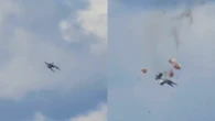 Caças colidem e caem durante show aéreo nos Estados Unidos; veja