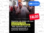 Repórter da Globo não reclamou de apoiadores de Bolsonaro na Copa nos EUA