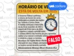 Governo federal não anunciou a volta do horário de verão em 2025