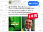 Flávio Bolsonaro não prometeu trocar Bolsa Família por auxílio de R$ 1.200