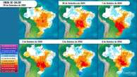 Oitava onda de calor de 2024 sufoca o país; Sul enfrenta chuvas intensas