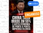 Taxa de 55% imposta pela China não é para todos os produtos e foi noticiada