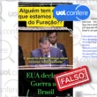 É falso que navios do Irã levaram urânio do Brasil