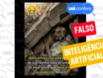 Foto de cachorro protegendo bebê em terremoto na Venezuela foi feita por IA
