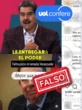 É falso que Maduro anunciou renúncia e que irá com família para Rússia