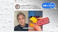 Luciano Huck não fez propaganda de celular a R$ 96,90 no Mercado Livre