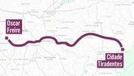 Quanto falta para metrô ir da Oscar Freire a Cidade Tiradentes em 30 min?