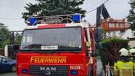 Sonnenliege in Telefonleitung: Gewitter hält Feuerwehr in Dresden in Atem