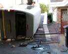 SEE | Two injured after taxi crashes into Camps Bay property