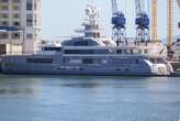 Sanctioned Russian billionaire's superyacht is back in Cape Town's V&A Waterfront