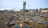 Hundreds of African migrants swim into Spanish enclave during thick mist