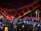Mexico City rail overpass collapses onto road, killing 20 people