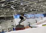 Skiing in a Madrid shopping centre when it's 34°C outside