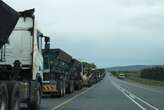 Truck queues at Lebombo border to Mozambique reduced to under 7km