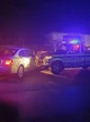 Polisievoertuie bots wat verdagte agternasit
