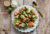 Summer is served: Prawn, avo and halloumi Ritz with a zesty drizzle