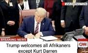 Trump se bevel verenig Suid-Afrikaners lag-lag