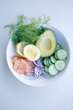 The viral cucumber salad that became our most read recipe in 2024 – but this time with salmon