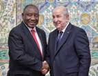 Ramaphosa vergader met Tebboune in Algerië, vra vir vrede in Gasa