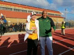 Gayton McKenzie open nuwe wêreldklas-tartanbaan in George