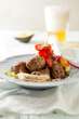 What's for dinner? Lamb meatballs with hummus and avocado salsa