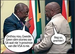 Vryburger: Zelenski én Mantashe sal in sy pak pas