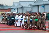 Rain sets sombre mood as bodies of 14 SANDF soldiers handed over in Pretoria