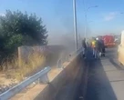 2 bane van M1 gesluit weens kabels wat brand