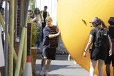 Josh Widdicombe wrangles giant yellow ball on to boat for new TV show