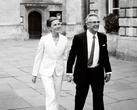 ‘A big pouffy dress is not really me’: the brides who got wed in a suit – long before Dua Lipa