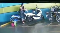 Jilted girlfriend sets her ex’s motorcycle on fire