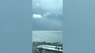 Bizarre glowing discs appear in the sky before storm