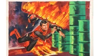 Hand-painted Captain Scarlet titles and Banksy work among auction items