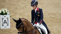 Charlotte Dujardin made dressage comeback at Gloucestershire event