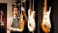 Guitars that bear ‘scars’ of Jeff Beck’s playing exhibited for auction