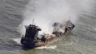 North Sea crash vessel expected to sink – minister