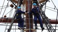 Lorraine Kelly shook ‘like a leaf’ as she climbed 25-metre mast on RSS Discovery