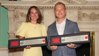 Sir Chris Hoy and wife Lady Sarra receive Freedom of the City of London