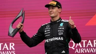 George Russell ‘glad to see chequered flag’ after battling illness in Baku